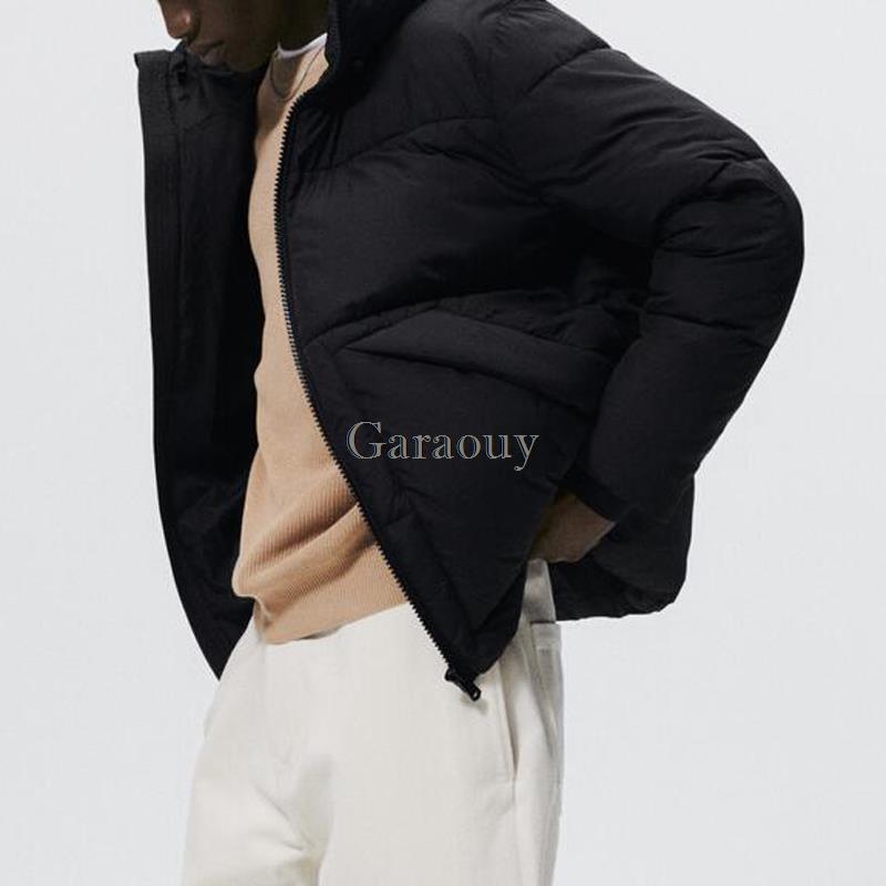 Garaouy-abrigo de algodón para hombre, Parkas cálidas, chaquetas ajustadas acolchadas a prueba de viento, ropa de calle, invierno, 2022