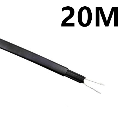 Câble chauffant auto-régulant, Protection contre le gel, 20 W/m, 200 ~ 240V AC 65C5C, dégivrage, fils de fonte de neige: 20M