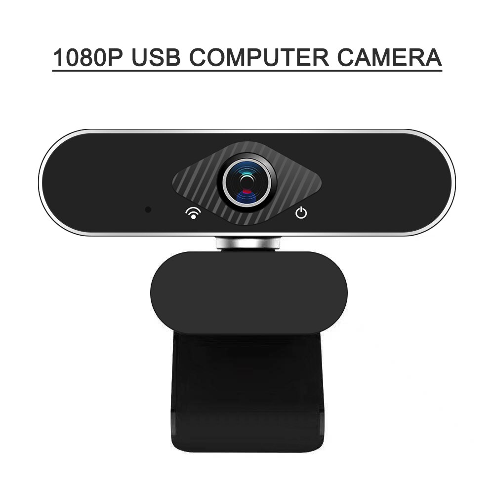 Full HD 1080P Webcam Video Conference Camera USB Webcam with Built-in Microphone Computer Camera for Laptop and Desktop