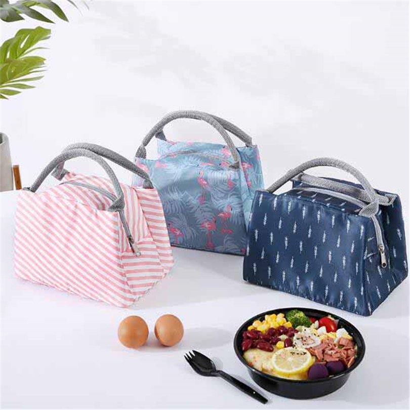 Portable Insulated Thermal Cooler Bento Lunch Box Tote Picnic Storage Bag Pouch Lunch Bags Icepack Container School Food Bags