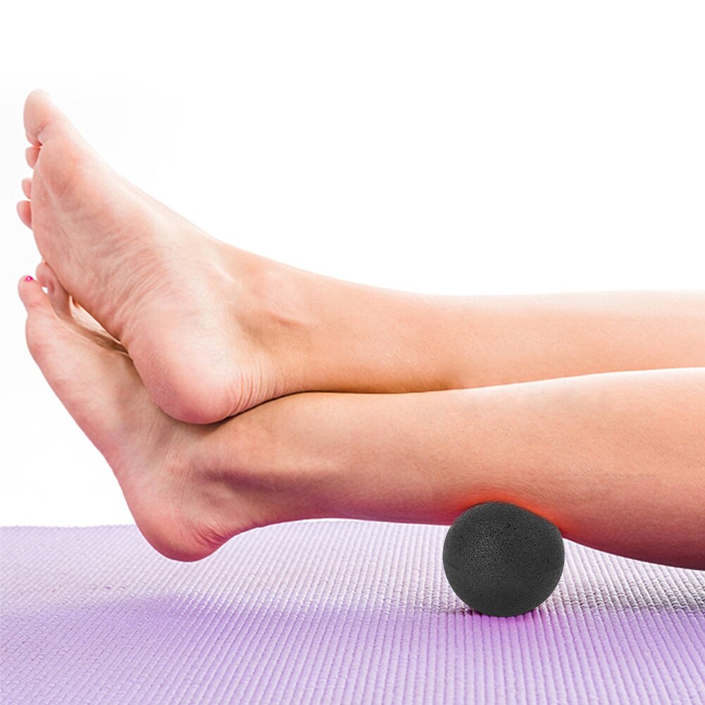 Boule de Massage noire EPP 8cm/3.1in pour Massage des pieds et du cou