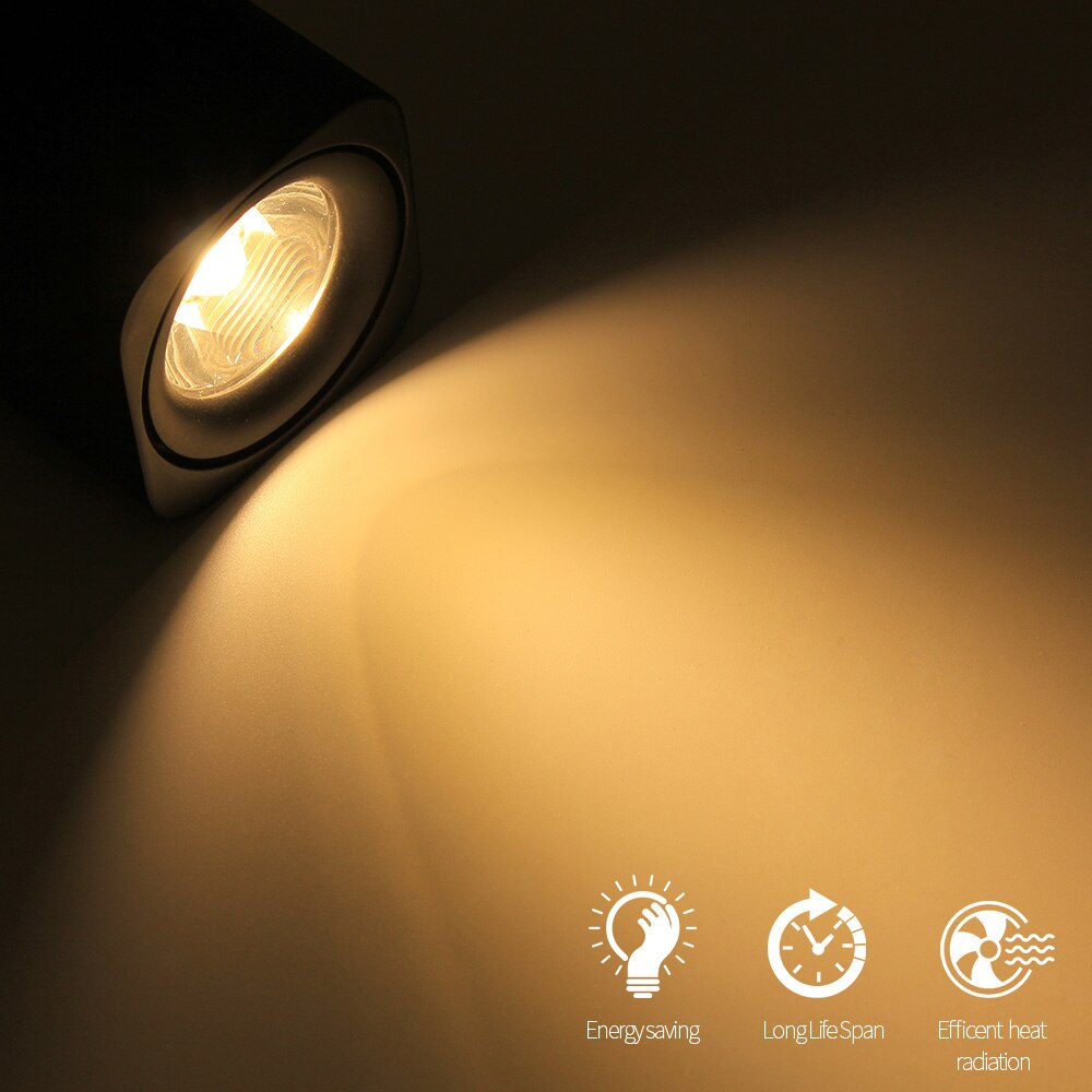 Aisilan LED Opbouw Vierkante Nordic Plafond Downlight voor Kamer/Gang/Hal/Foyer AC85-260V COB Cube Spot licht