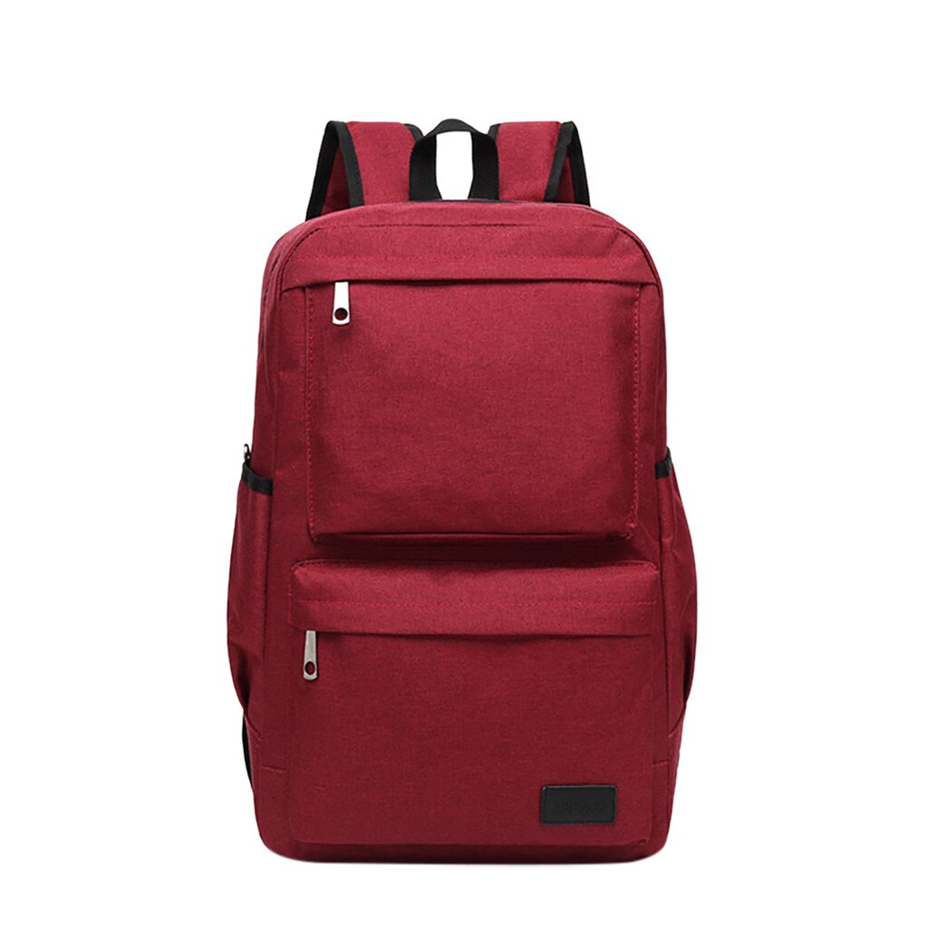 Men & Women Big capacity Travel Backpack USB Retro Canvas Student Bag Backpack Waterproof Business Bag: I