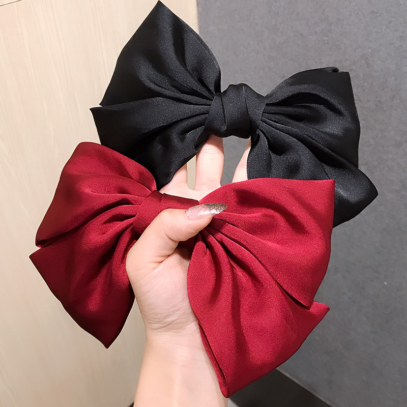 Große rote Schleife elastische Haarbänder süße schöne Clip Temperament Mädchen Schleife Haarnadel Stirnband Haarschmuck japanische Kopfschmuck