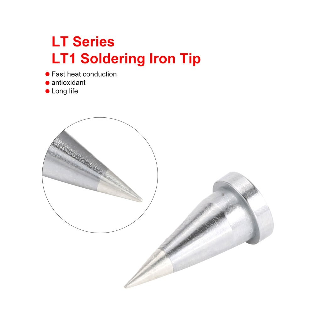 2Pcs LT Soldering Iron Tips LT1 Welding Tools LT1 Soldering Tip for Weller WSP80/WP80 Soldering Station Rapid Heating