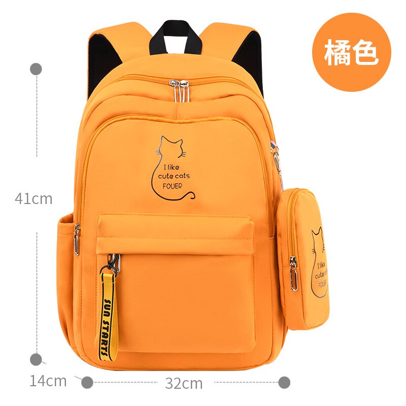 Kids Rugzakken Kinderen Schooltassen Voor Meisjes Orthopedische Rugzak Boekentas Schooltas Basisschool Rugzak Kids Satchel Mochila: yellow