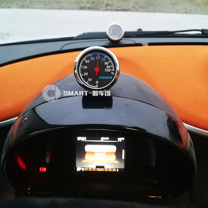 For Smart fortwo 451 Smart 453 forfour Car Digital Clock Auto Watch Automotive Thermometer Hygrometer Decoration Ornament Clock