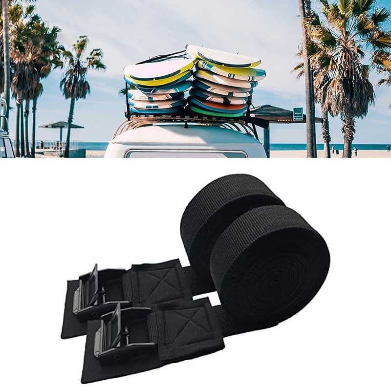 1 Paar Kajak Sjorren Tie Strap Surfboard Imperiaal Cam Gesp Touw Tie Down Top Rack Riem Auto Spanning Touw fiets Roeiboten