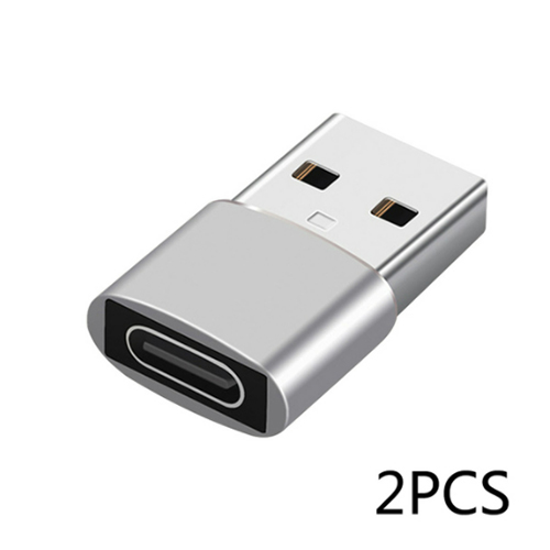 2szt USB C Adapter OTG typ C na USB Adapter type-c OTG Adapter kabel dla iPhone 12 Pro Max dla airpods 1 2 3 telefon USB adaptery: green