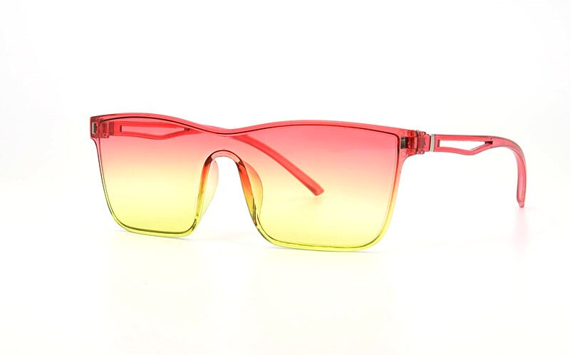 Kantløse solbriller i ét stykke med europæiske og amerikanske slikfarvede solbriller til damer: Y5