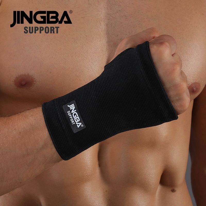 JINGBA UNTERSTÜTZUNG 1PCS Gewichtheben Verband Armband Unterstützung Wrist Ankle Wrap Tennis Basketball Boxen Vertreibung Hand Ankle Brace