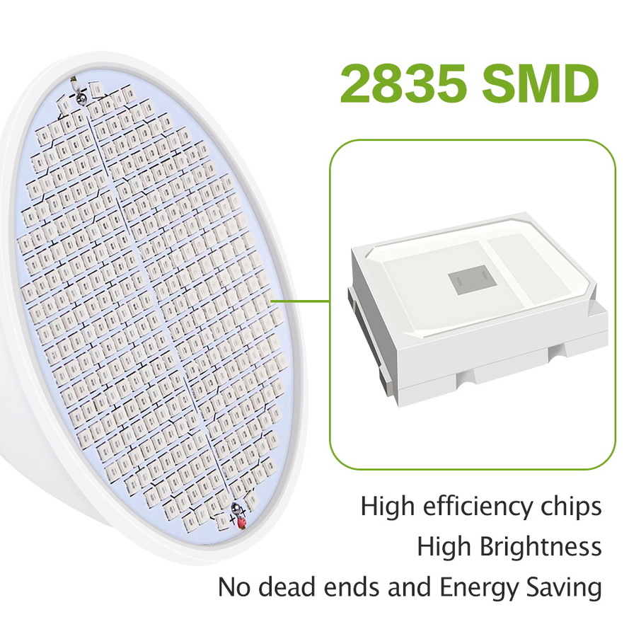 Luz LED de cultivo, luz de crecimiento hidropónico E27, bombilla Led de cultivo de espectro completo de 220V, lámpara UV para plantas, plántulas de flores,