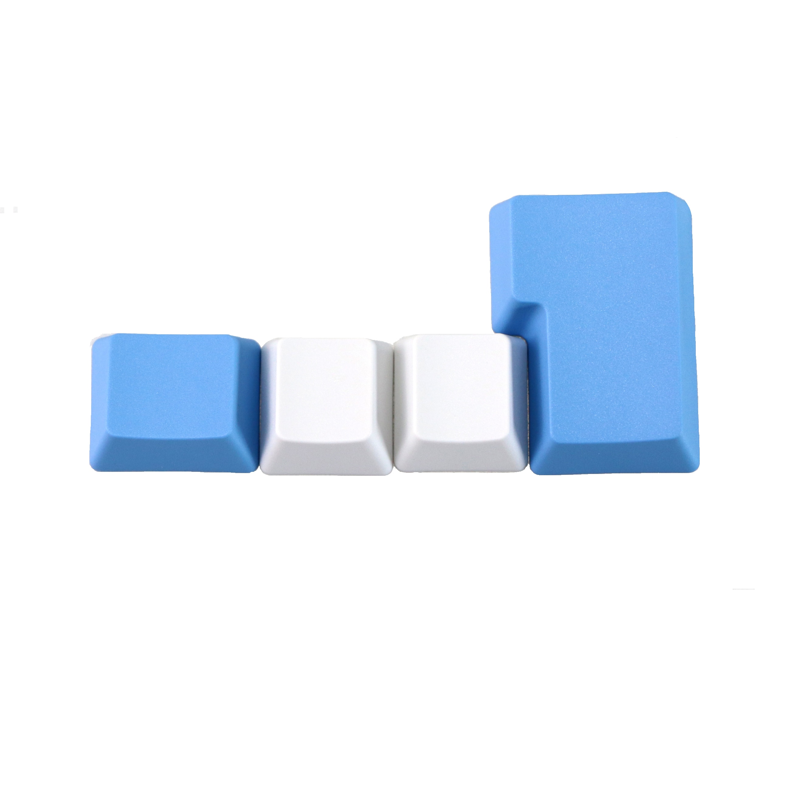 Blank 87 keys ANSI ISO layout Thick PBT Keycap White Blue Raindrop color matching keycaps OEM