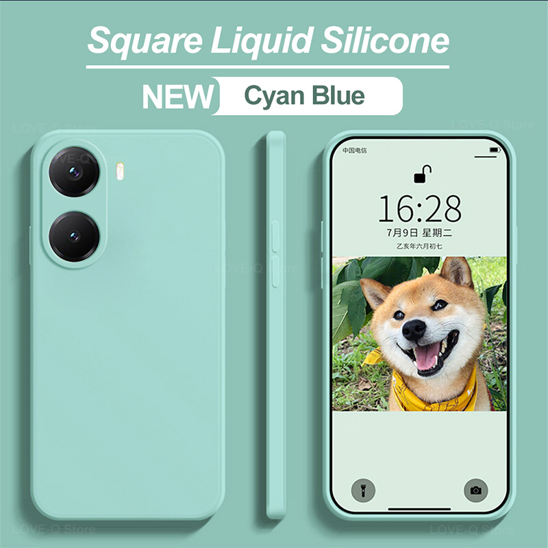 Poco X7 X 7 Pro Case Luxury Liquid Silicone Phone Case For Xiaomi Poco X7 X 7 Pro X7Pro Poco X7 Prо Pocox7 Pro 5G Soft TPU Cover: Silicon / SKY BLUE