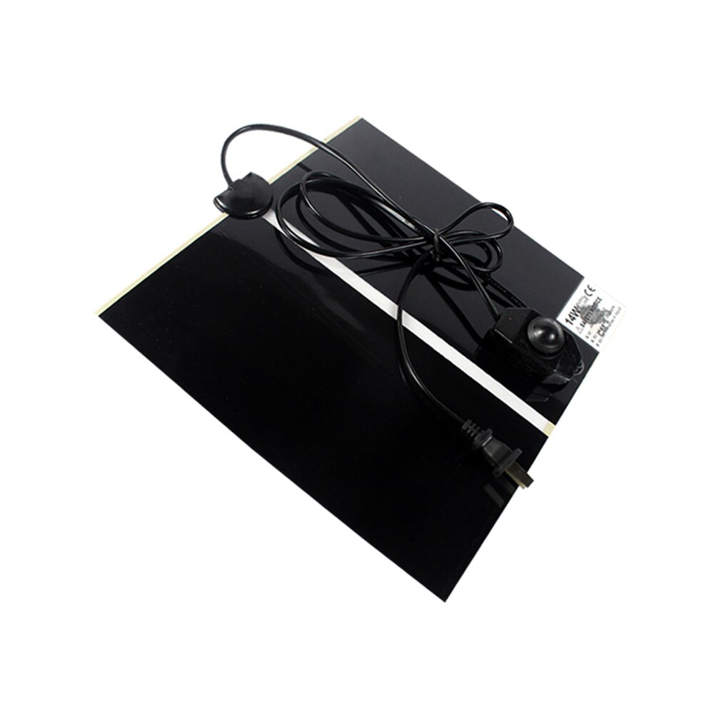 Alfombrilla de calor para Reptiles y terrarios de 220V, almohadilla de calor ajustable para escalada de mascotas, almohadilla térmica para calentar la temperatura, herramientas para incubar mascotas: 28x28cm