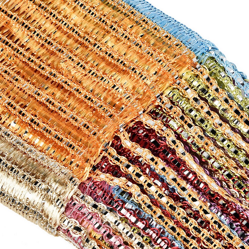 100 x 200cm skinnende kvast-line gardiner stue snoregardin vindue dør skillevæg drapere stue kappe boligindretning