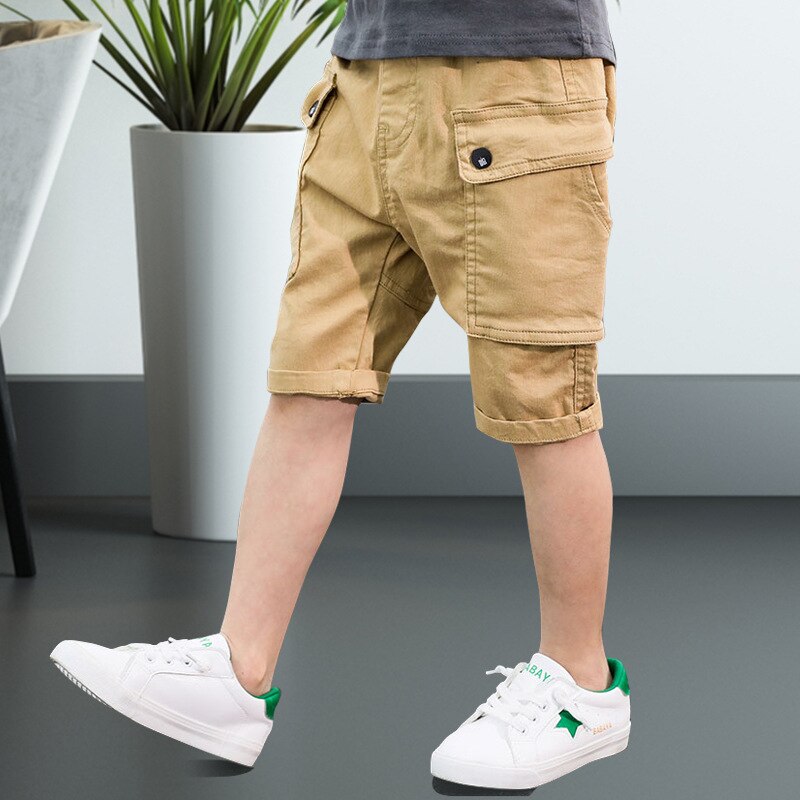 Sommar pojkar shorts bomull tonåringsbyxor fritidsbyxor för barn barn shorts skola baby sport shorts barn baggy byxor