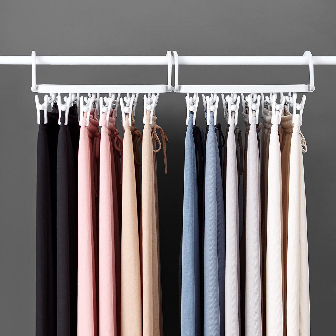 6 In 1 Multifunctionele Broek Rack Naadloze Kleding Magazijnstellingen Plastic Kleren Droog Rack Closet Organizer Broek
