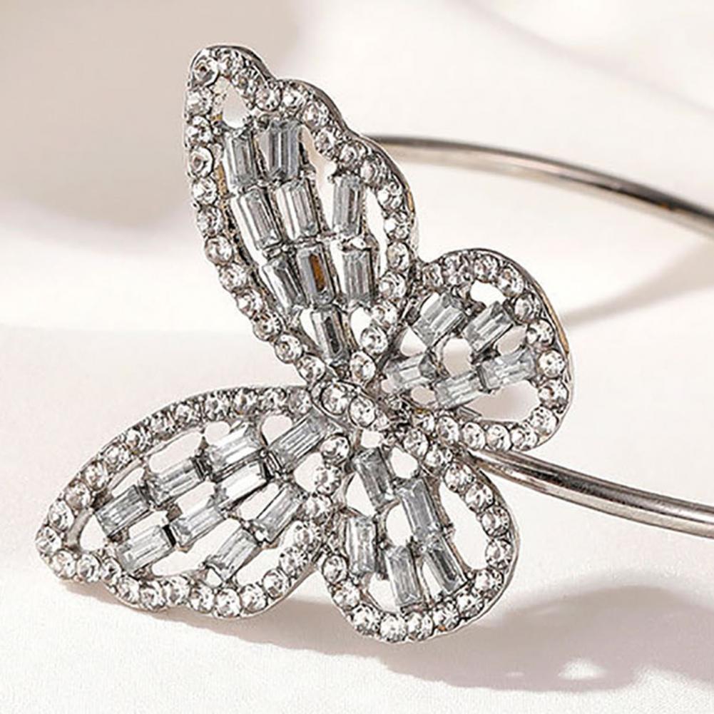 2021 nuovo braccialetto elegante romantico All-match in lega flessibile regolabile apertura farfalla braccialetto per Party Club