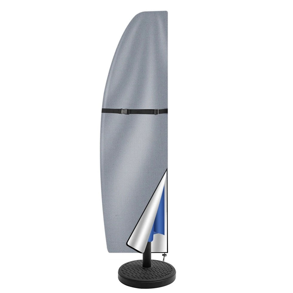 Patio Paraplu Parasolhoes Waterdichte Outdoor Anti-UV Beschermhoes met Rits Patio Parapluhoes voor Outdoor Paraplu's: TRANSPARENT