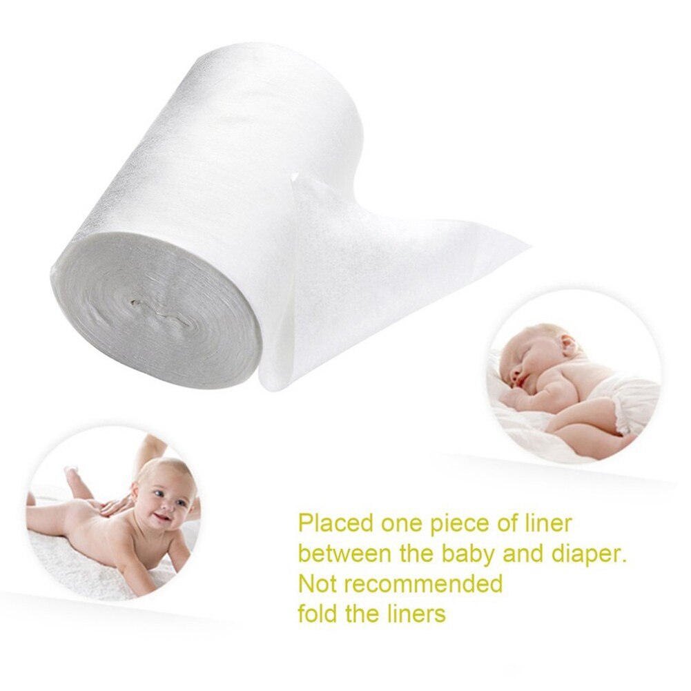 Paño desechable de bambú para bebés, almohadilla no tóxica para pañales, suave y plegable, multifunción, 100 Uds.