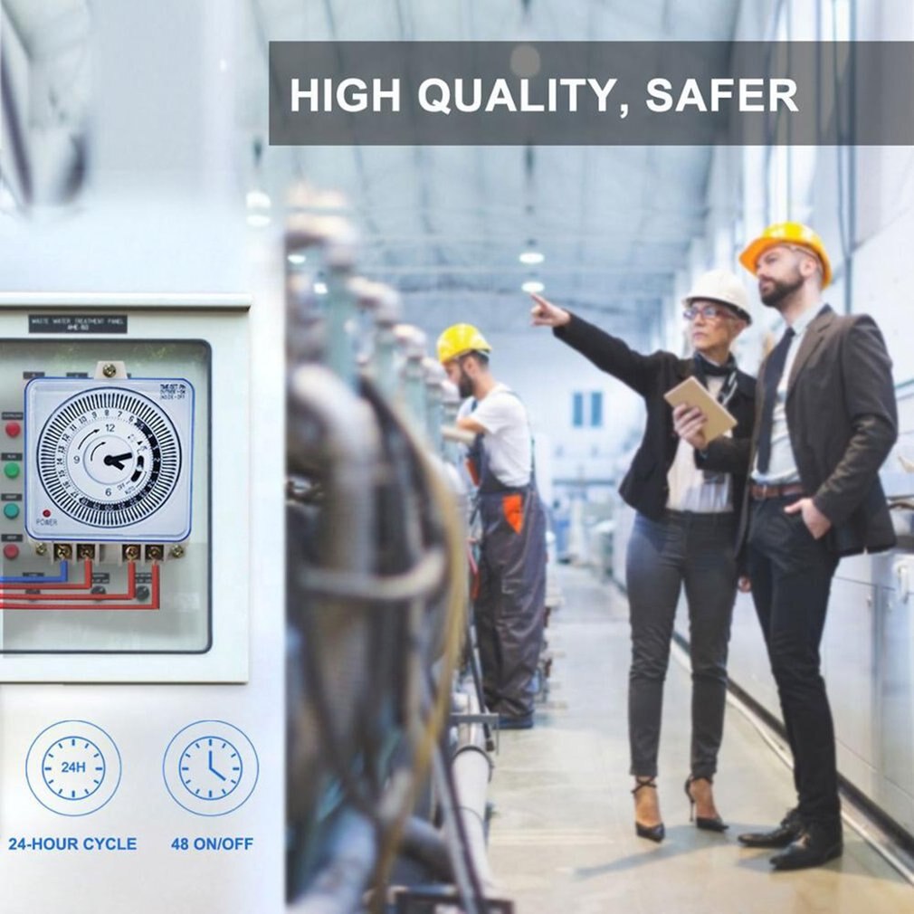 Mechanical Timer 230V 50Hz Time Counter Reminder 15min 24h Kitchen Countdown Energy Saving Controller Industrial Timing Switch