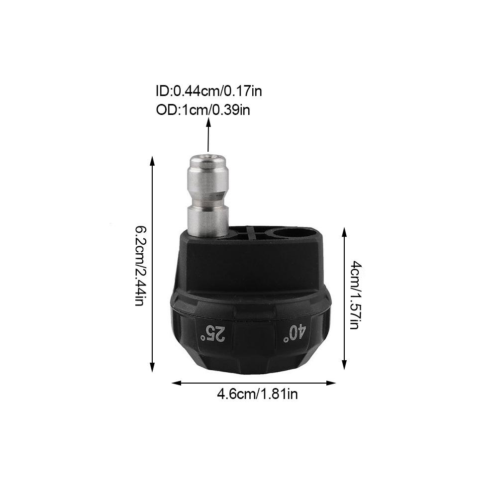 High Pressure Cleaner Car Wash Nozzle Multi-function 6-In-1 Porous Nozzle Linear Fan Foam Head Pressure Washer Nozzle