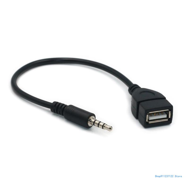 USB-zu-3,5-mm-Klinken-Audio-Adapter, AUX-zu-USB-Adapter, Audio-Musik, Auto-Stereo-Stecker