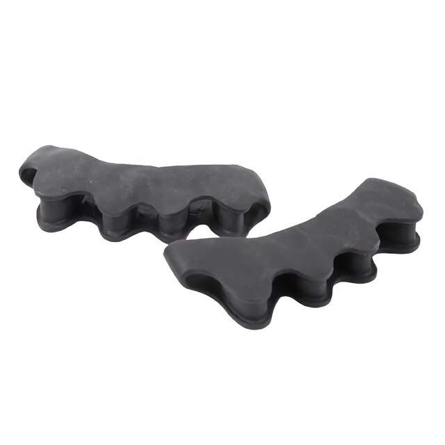 Soin des pieds en Silicone souple, 20 pièces = 10 paires, protecteur des doigts et des orteils, correcteur d'oignon, séparateurs, extenseur, redresseur, soulagement de la douleur: Black