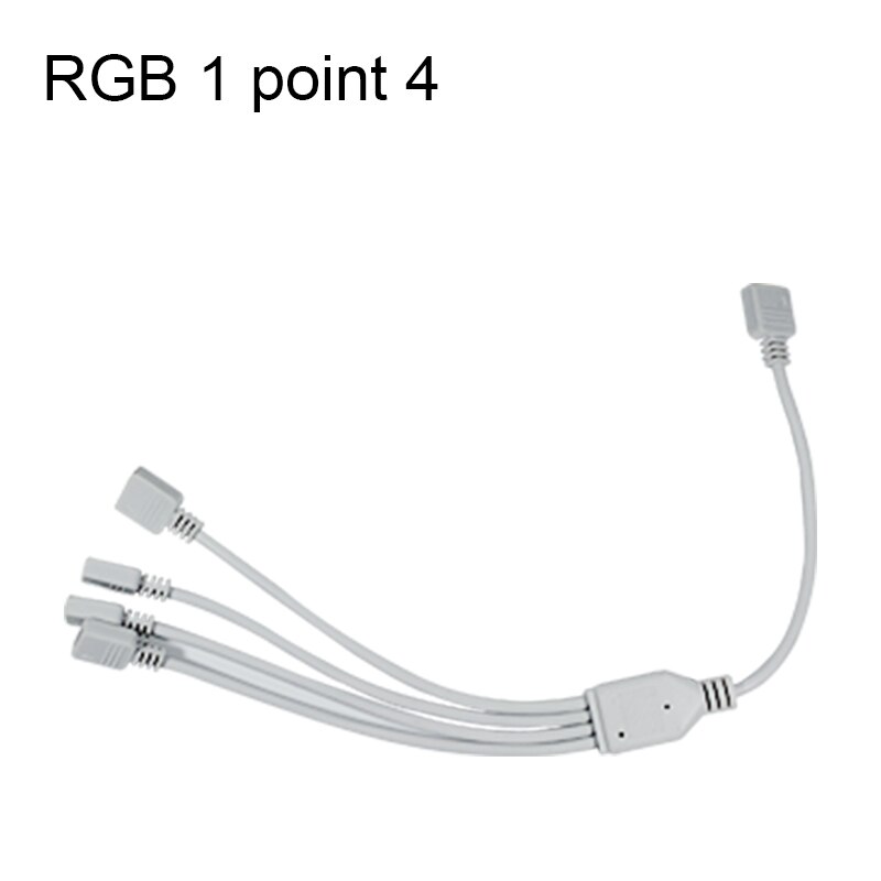 2835 ledet stripe adapter tilbehør 4- pin kontakt 24- nøkkel kontroller 30cm usb rgb 1 poeng 2 splitter: Rgb 1 poeng 4