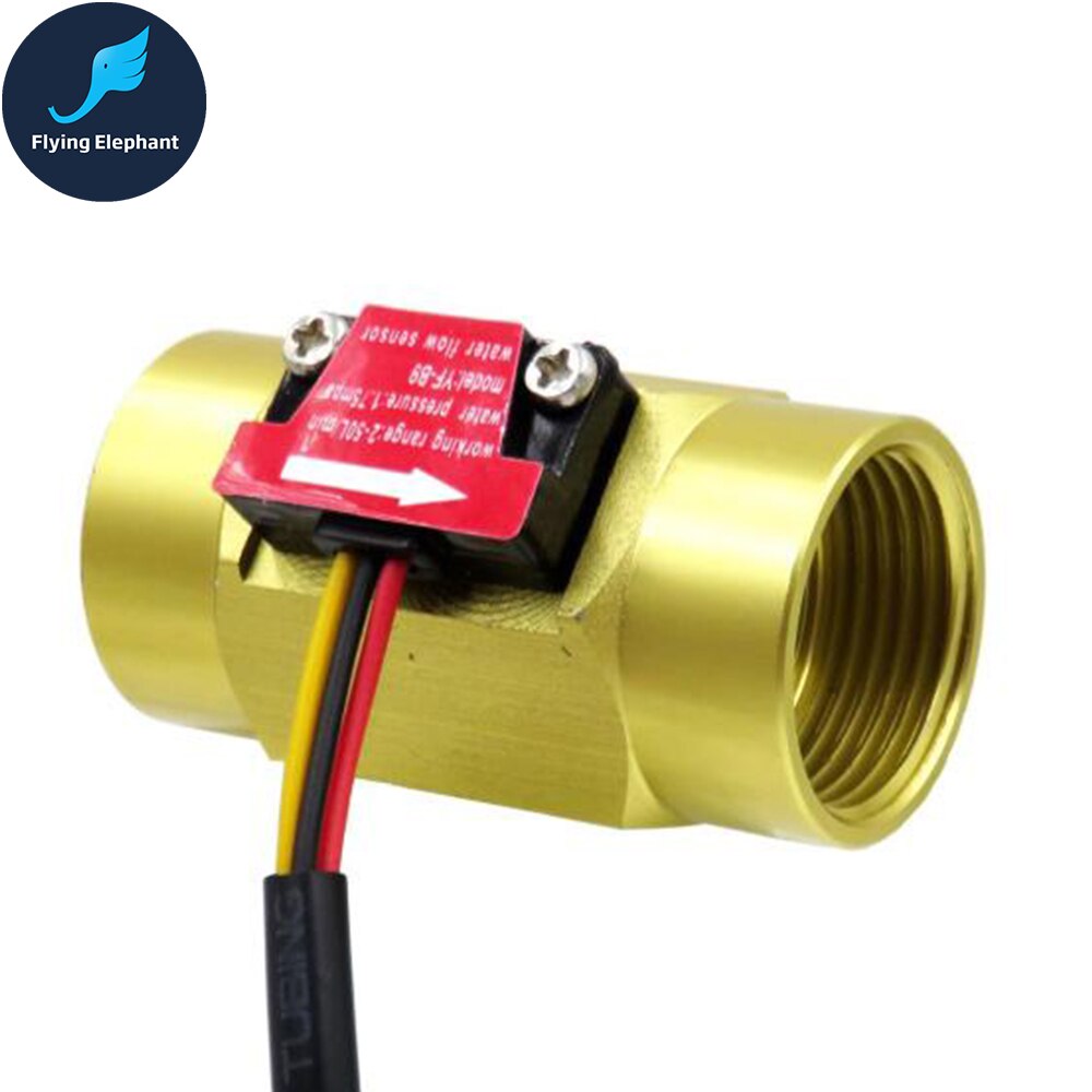 DN20 boiler Hal flow sensor pulse flow meter G3/4 &#39;&#39;Schroefdraad DN25 Hall sensor Turbine flow meter