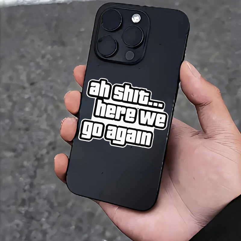 Grappige slogan, vetgedrukte tekst, waterdichte vinylstickers, stickers voor universele fiets- en auto-exterieur, stijlvolle accessoires decoratie.