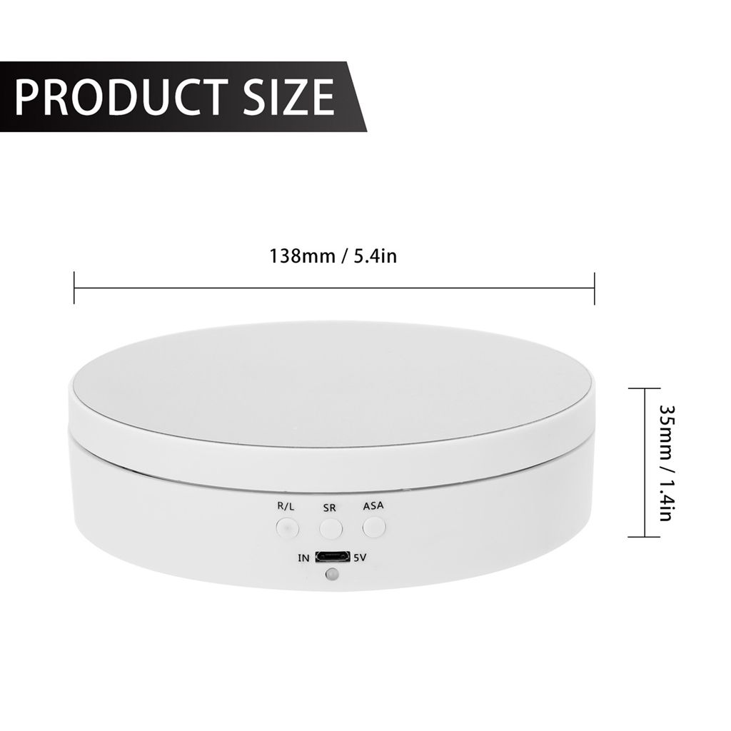 Motorized Rotating Display Stand 360 Degree Turntable 3 Speeds for Cake