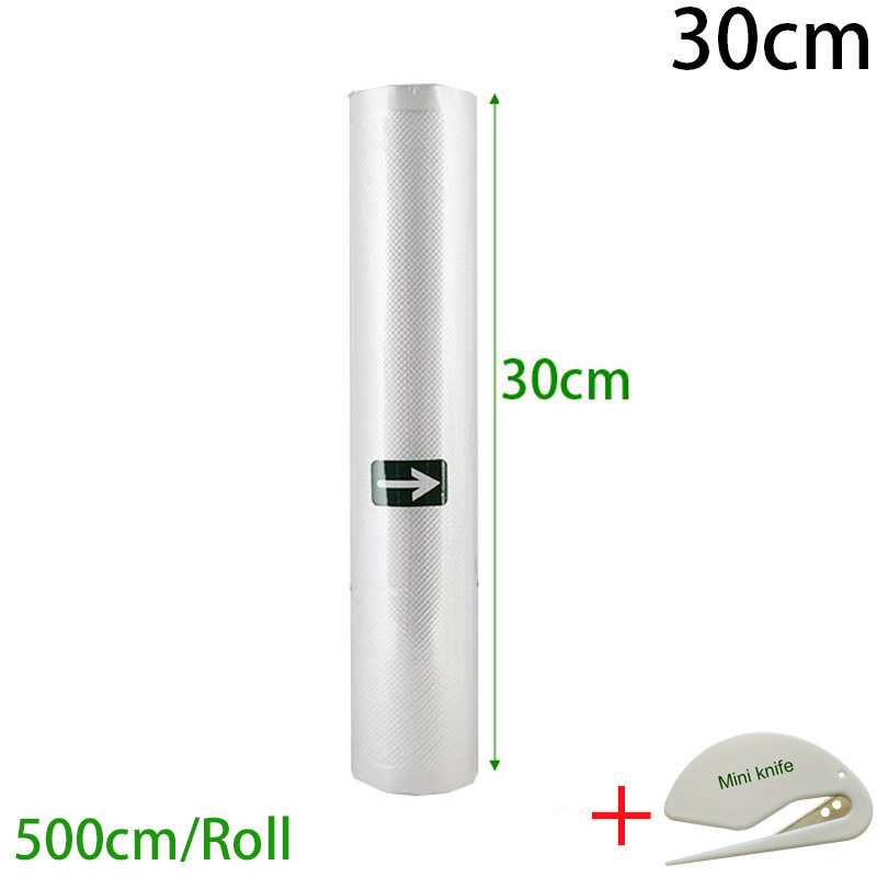 Lebensmittel Vakuum Versiegelung Rollen 12 15 20 25 28 30cm X 500cm Für Saving Vakuum Abdichtung Lagerung Taschen: 30cm 1Roll
