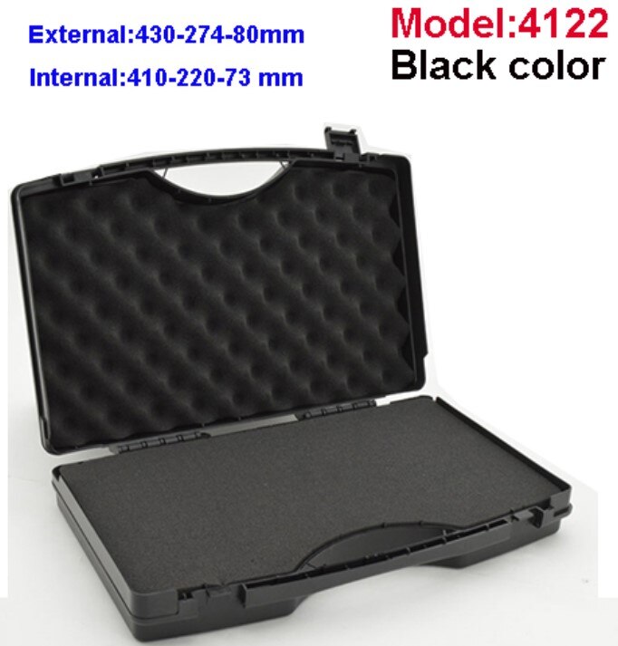 tool case Plastic safety box Photographic instrument Tool case Hardware toolbox Impact resistant sealed box with pre-cut foam: Red