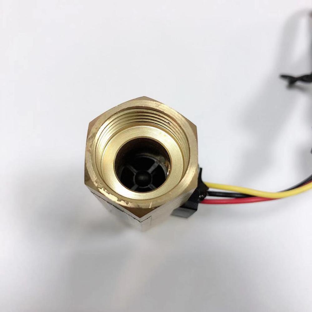 SEN-HZ21FH Mannelijke En Vrouwelijke Threads G 1/2 ''Messing Flow Sensor Pomp Pulse Niveau Schakelaar Voor Water Vloeibare Controle Tankless heater