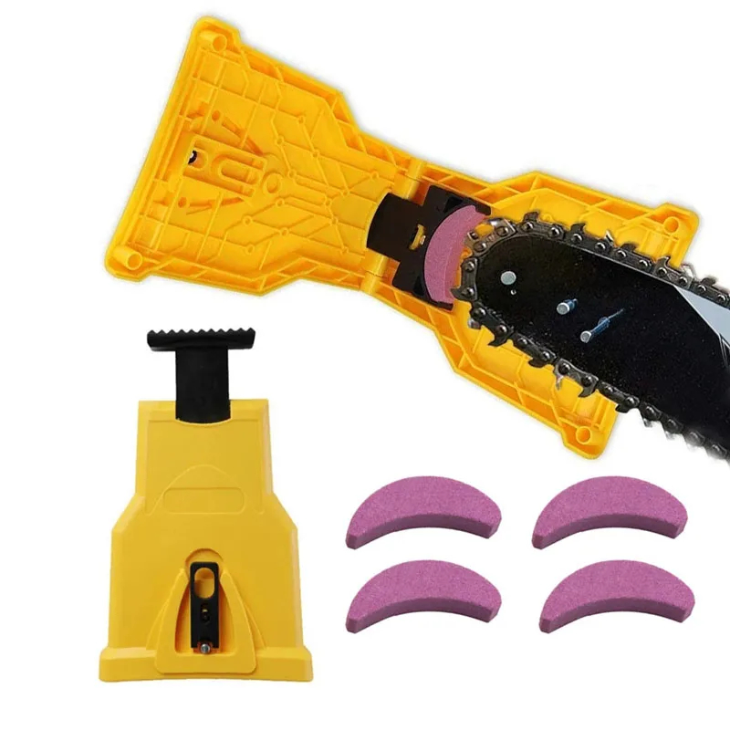 Portable Chainsaw Blade Sharpener Grindstone Saw Chain Sharpener Fast Grinding Sharpening Chainsaw Chain Woodworking tools