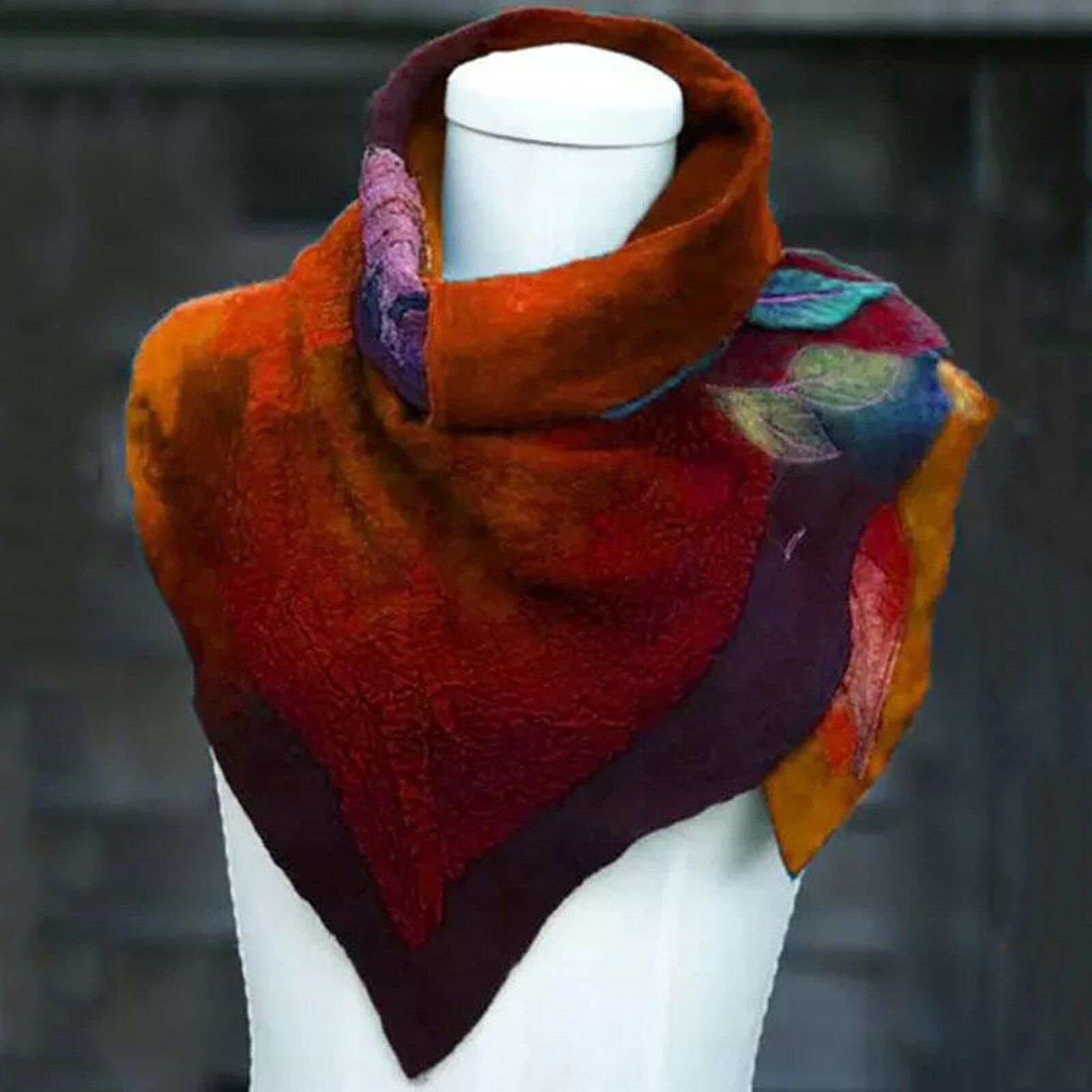 Beschermende sjaal voor buiten, warme sjaal voor dames, casual warme sjaal met print, vierkante sjaal met kwastjes, wikkelsjaal, reissjaal  #t2g