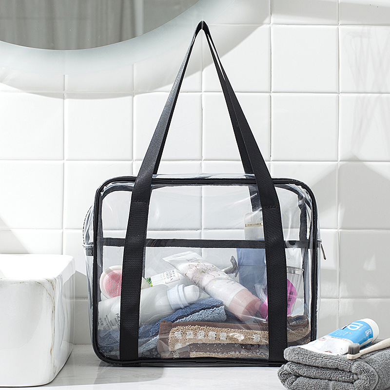 unisex Große Kapazität PVC transparent Wasserdichte Reisetasche Tragbare machen-hoch Lagerung Tasche Frauen Waschen Schlecht Tasche Pflege Handtasche