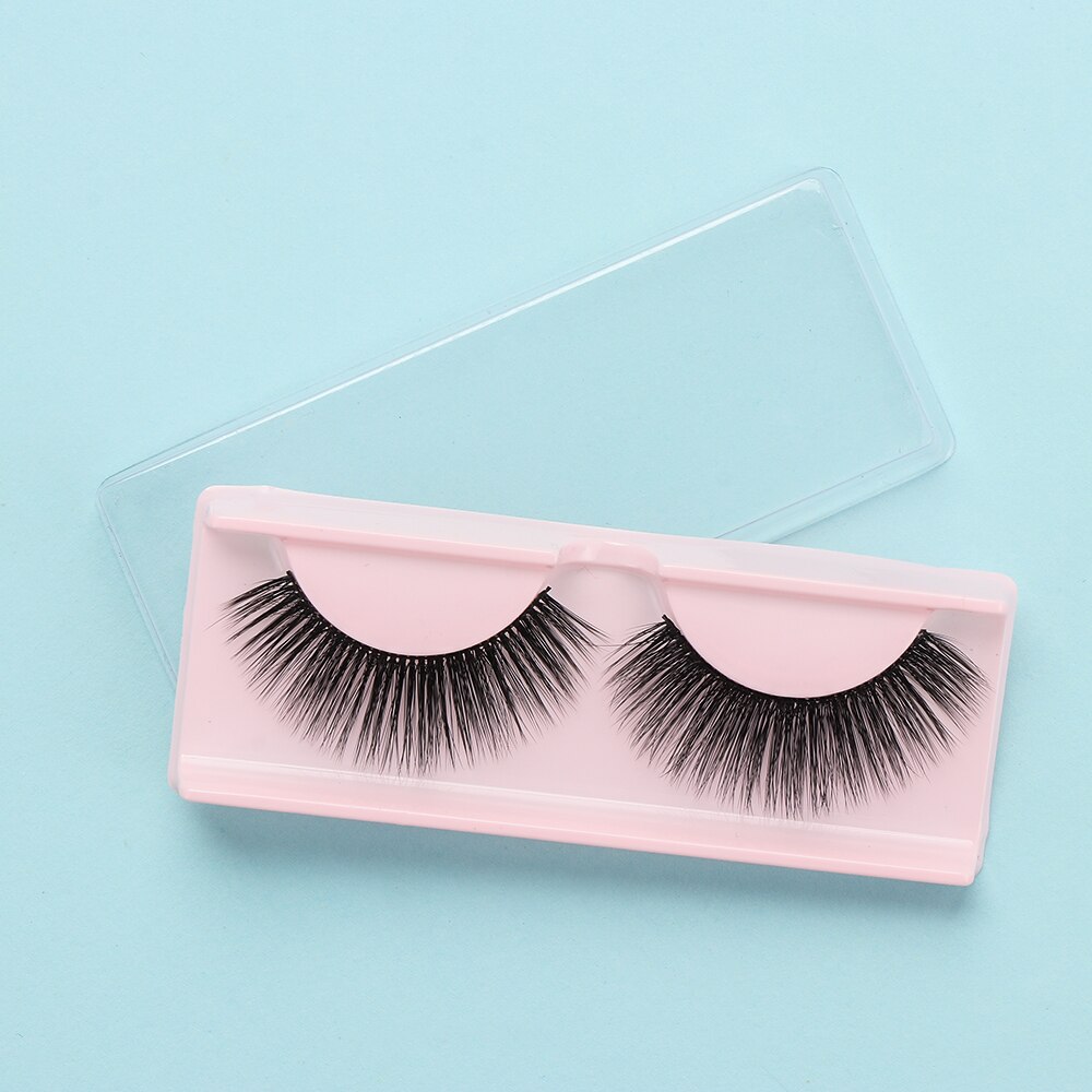 New1/ 5/10Pcs Wimpers Verpakking Dozen Wimpers Houder Doos Wimpers Verpakking Transparante Deksel Roze Trays Eye Lash lade Clear Case