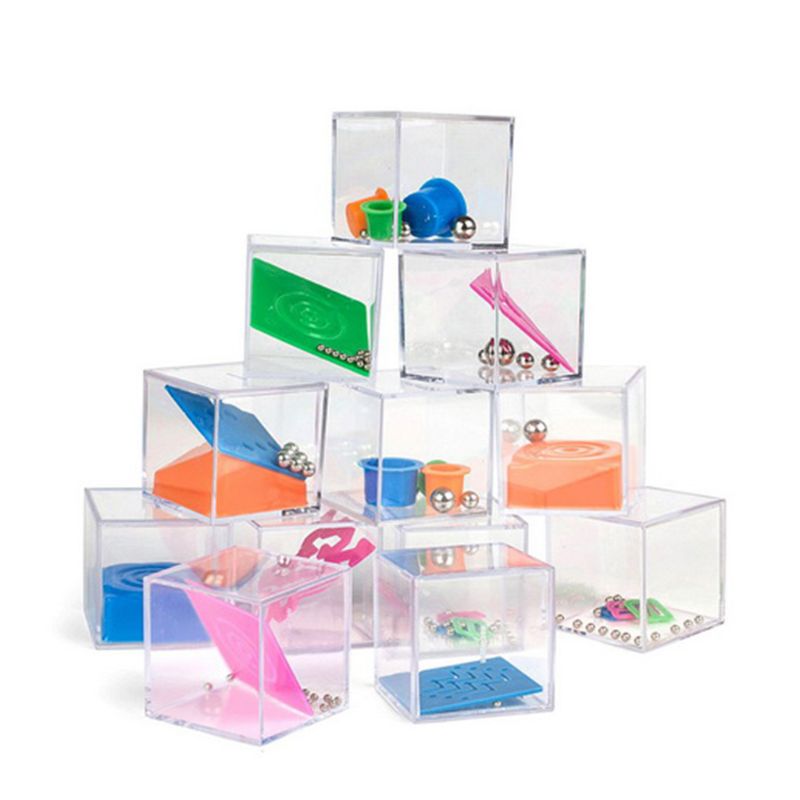 24 Pcs Zwaartekracht Evenwicht Kraal Set Decompressie Puzzel Speelgoed Mini Labyrint Cube Game Gadgets