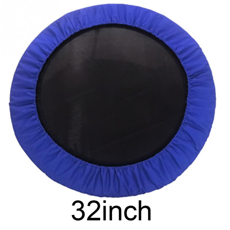 Novo ao ar livre impermeável removível trampolim capa 3 camada de segurança absorvente de choque almofada azul oxford pano pe material ambiental: 32inch