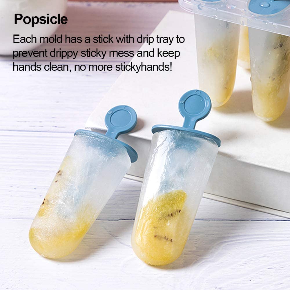 8Pcs Ice Cream Mold Popsicle Molds DIY Homemade Ice Cream Popsicle Plastic Ice Maker Mould For Home Kitchen DIY Food