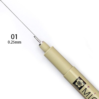SAKURA Pigma Micron Pen drawing needle pen 003 005 1.0 01 02 03 04 05 08 Brush fine point Markers pen 10pcs sketch painting Art: 01