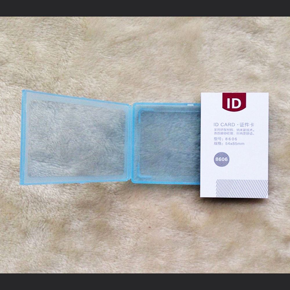Vandtæt gennemsigtig pvc kortholder holdbar hård plast id badge holder medarbejder navneskilt