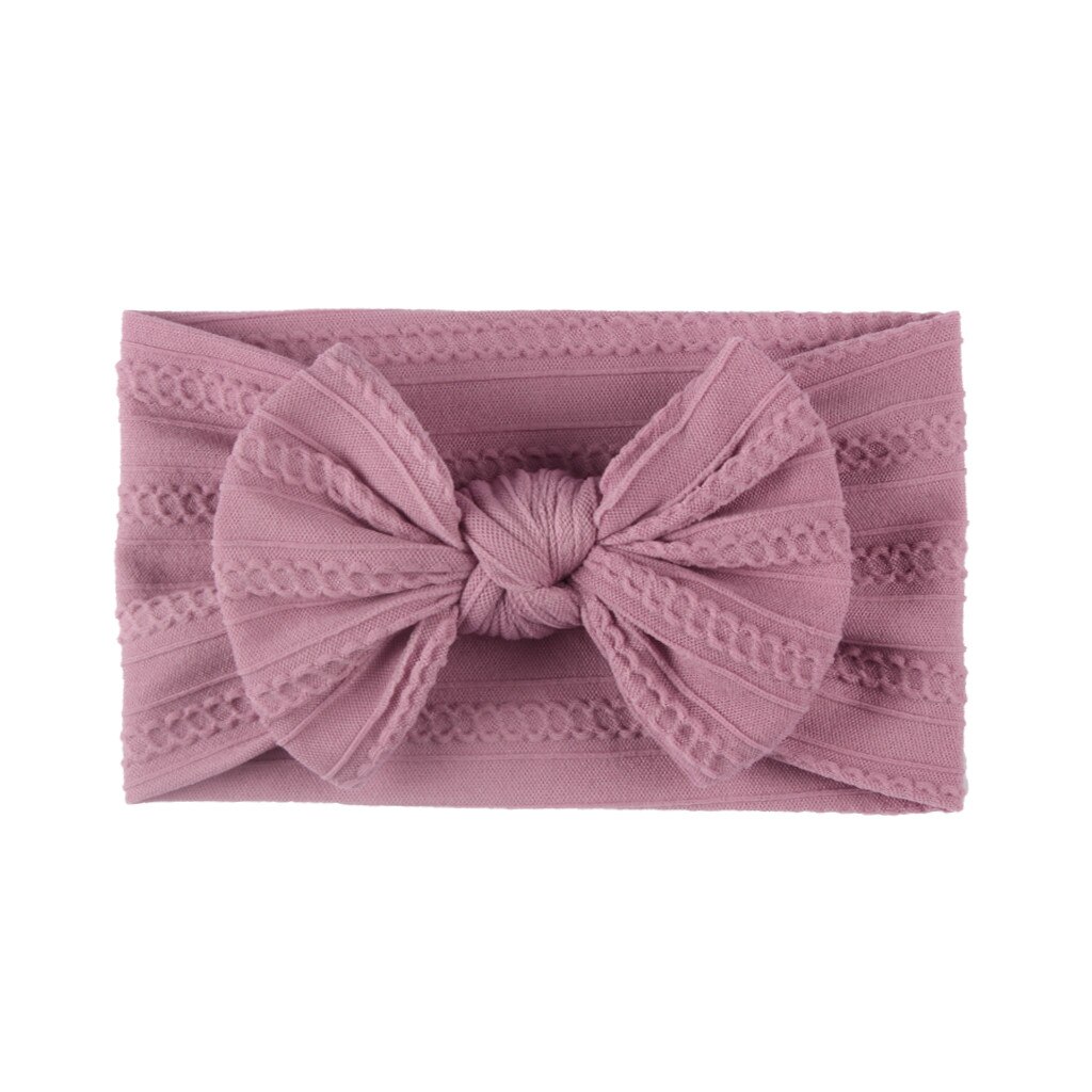 Newborn Baby Coronet Girl Headdress Hair Accessories Solid Headbands For Children Hair Bands Bow Headwears Headband On The Head: K