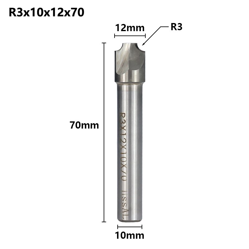 XCAN – fraise à fraiser CNC, R1.0-R12 HSS, fraiseuse à rayon, mèche de routeur: R3.0