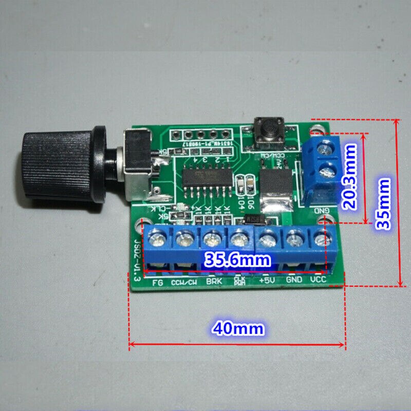 DC 8-24V 4A Brushless Motor Speed Controller Reverse PWM/CLK Signal Brushless Speed Regulation Reverse for BLDC Motor
