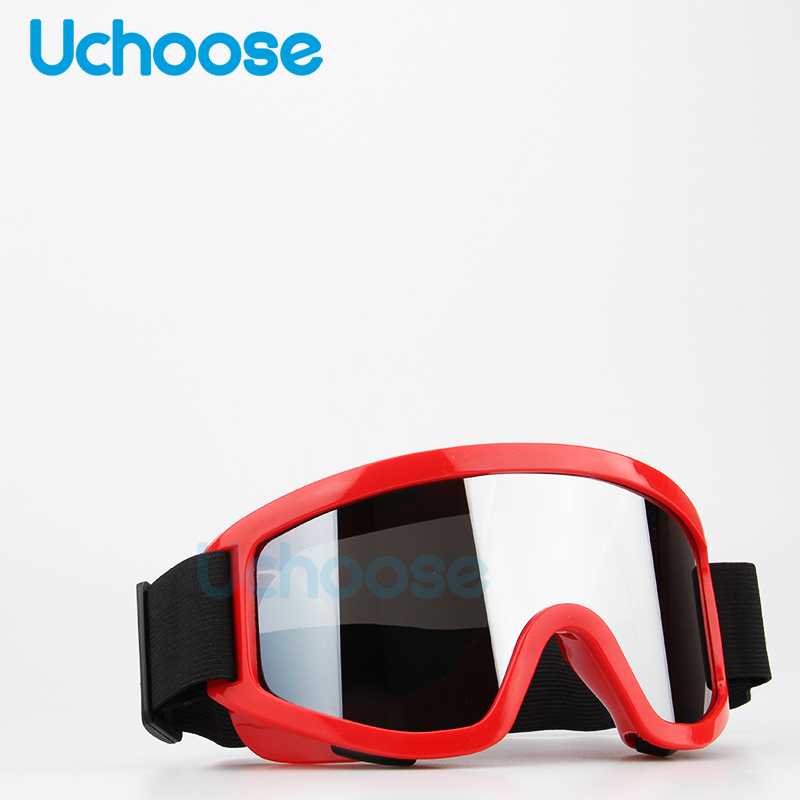 Gafas para casco de motocicleta, gafas protectoras para exteriores, gafas de sol para motocicleta, gafas para Motocross ATV, gafas de seguridad duraderas para ATV: Gris