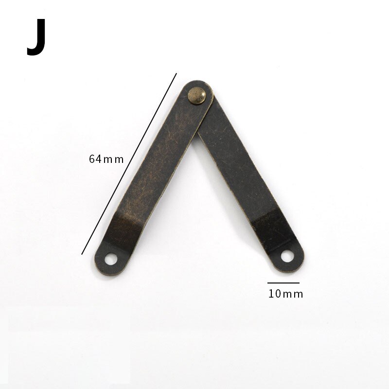 2pcs Antique Wooden Box Corner Support Hinges Stay Box Display Furniture Cabinet Door Kitchen Cupboard Hinges Lid Stays